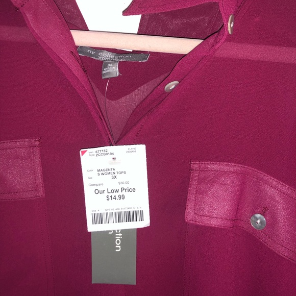 Mid sleeve Chiffon shirt - Picture 3 of 3